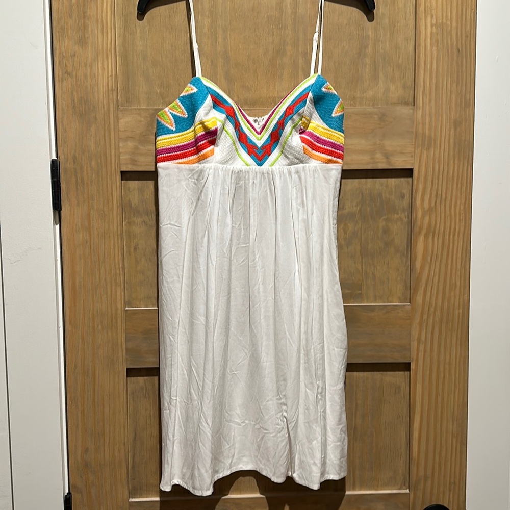 Love stitch white sundress